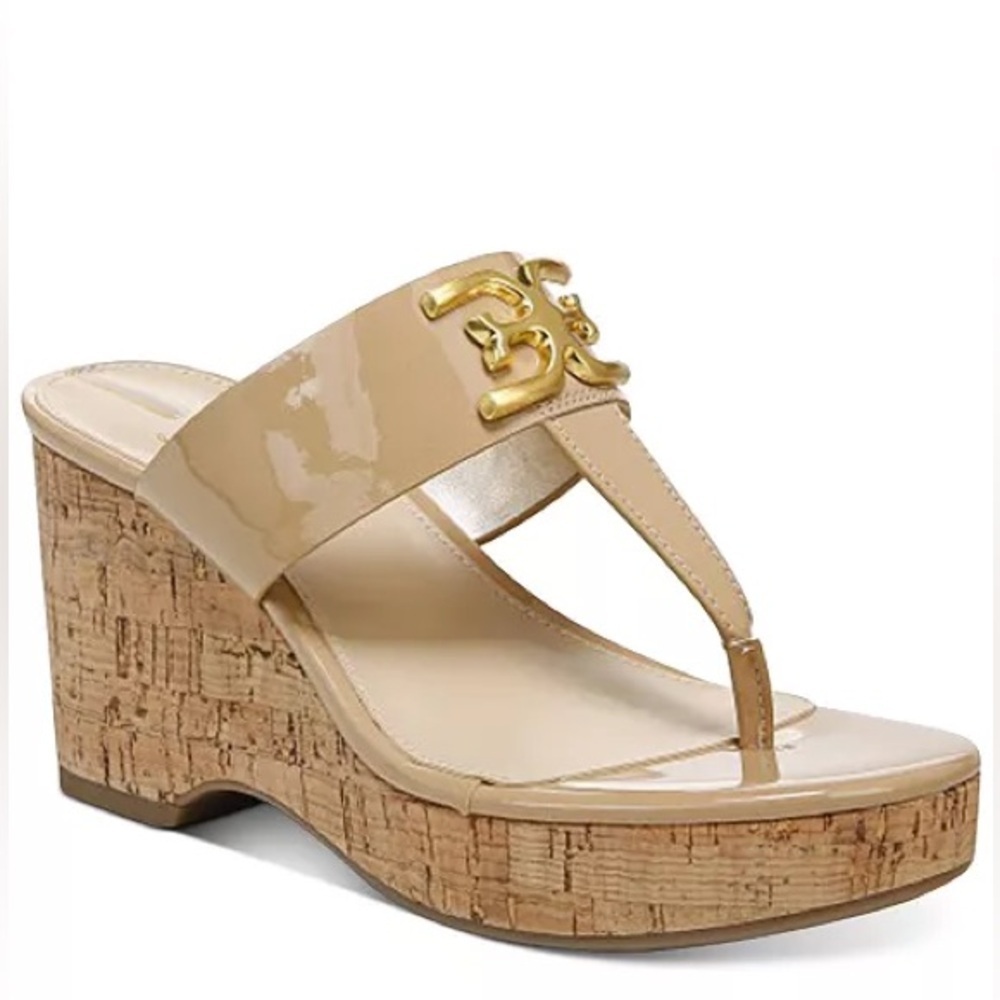 NEW! Sam Edelman Yardlie Emblem Platform Wedge Sandals - Size 9.5 👠